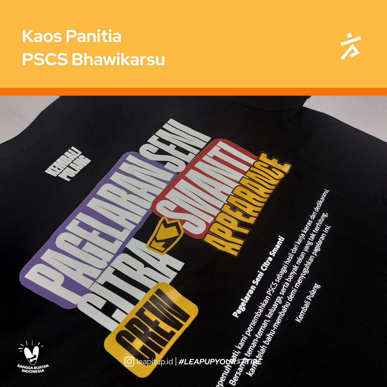 Kaos Panitia PSCS Bhawikarsu 2024